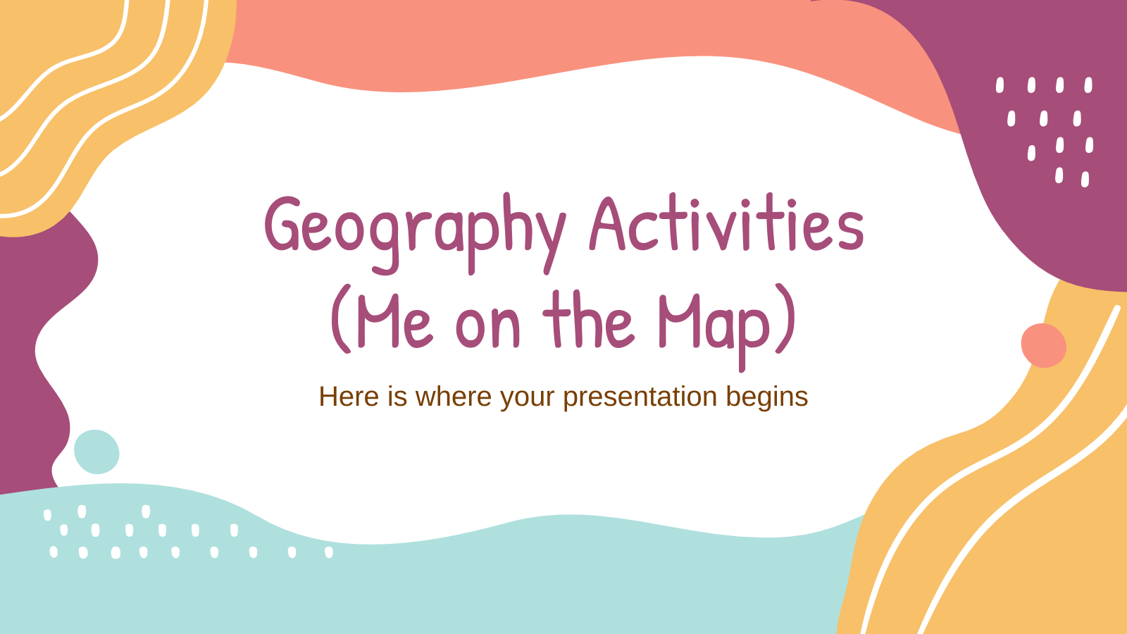 地理活动和PowerPoint模板